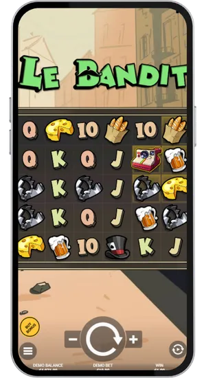 Le Bandit Base Game Grid on Mobile