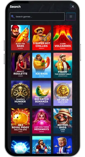 Searching Le Bandit in the casino lobby and clicking Play for Free or Demo to load the slot in the browser