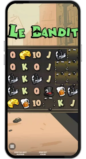 Exploring Super Cascades, Golden Squares and all 3 free spins modes in Le Bandit demo with no financial risk