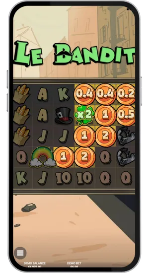 Golden Squares with coins in Le Bandit