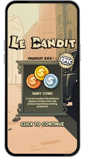 Le Bandit loading screen on mobile